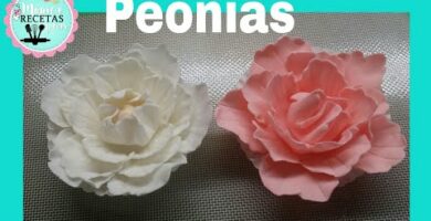 Flor peonia en fondant: el toque perfecto para tus pasteles