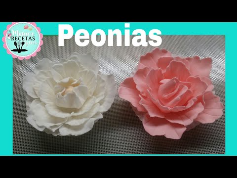 Flor peonia en fondant: el toque perfecto para tus pasteles